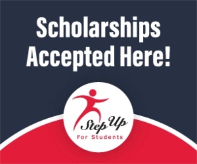Stepup Banner - scholarships accepted here